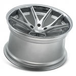 Ferrada FR2 Wheels Gloss silver with machined face and polished lip 2005-2024 Mustang GT/V6/EcoBoost + Brembo 